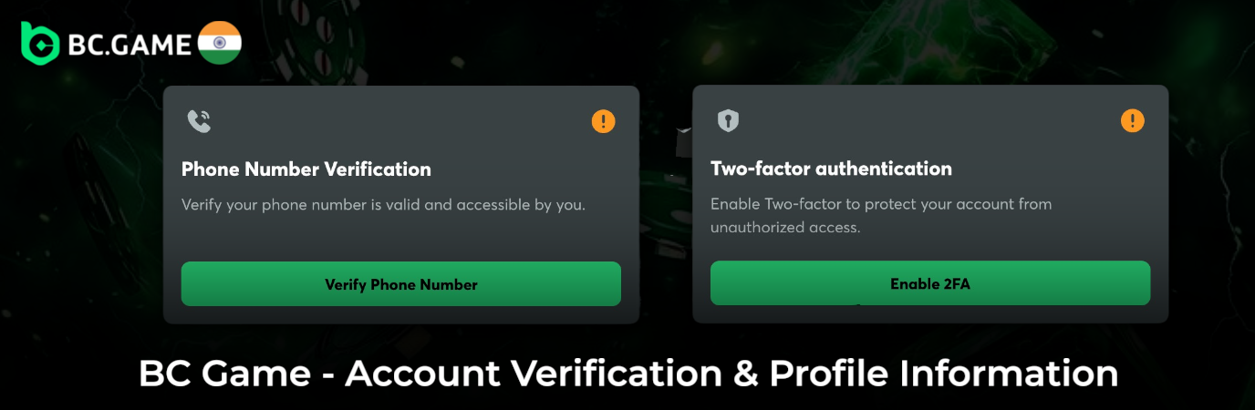 BC Game Verification – Profile Information & Account Details